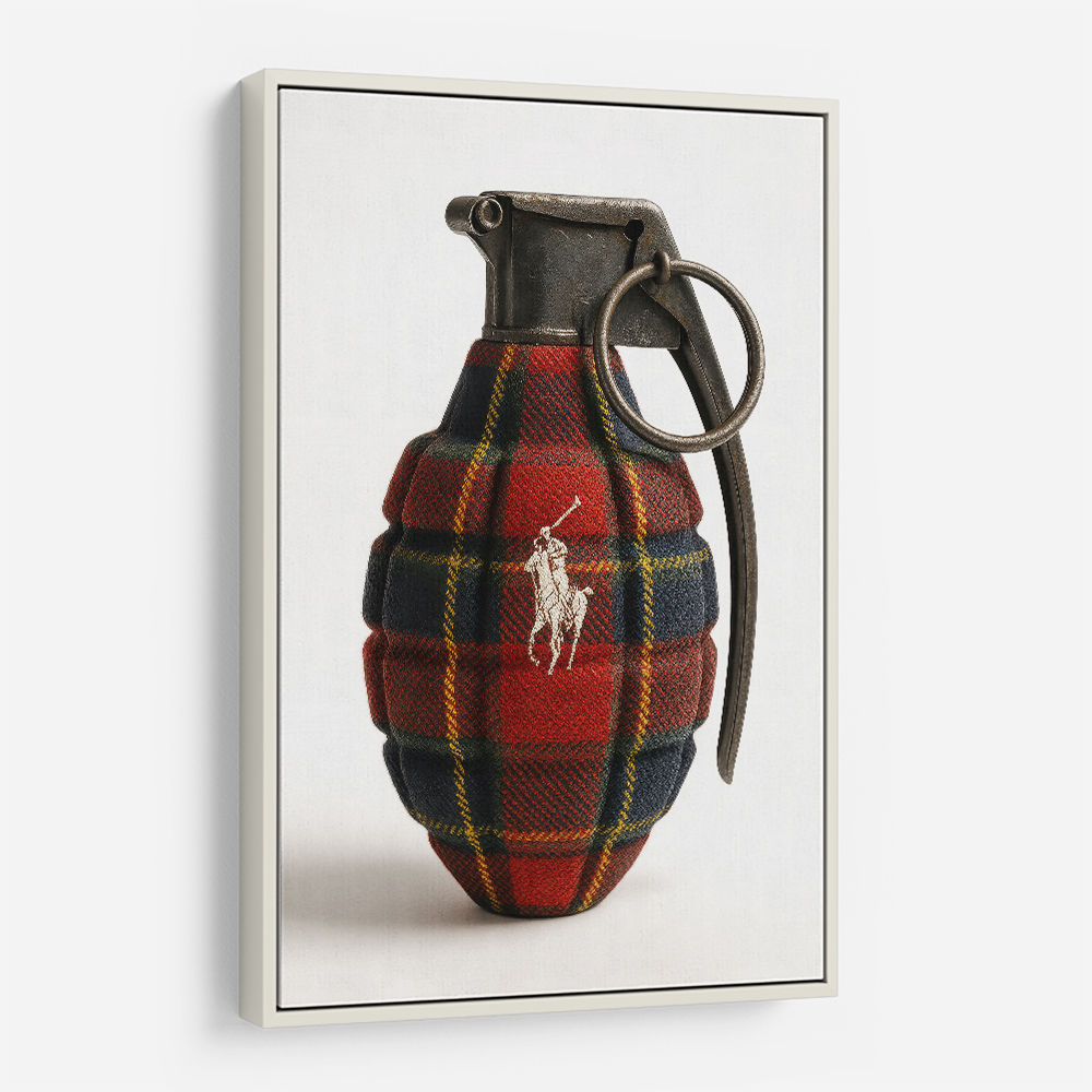 Ralph Lauren Fashion Inspired Grenade Wall Art   
